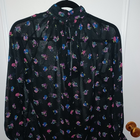 Asos floral voile blouse - Picture 2 of 3